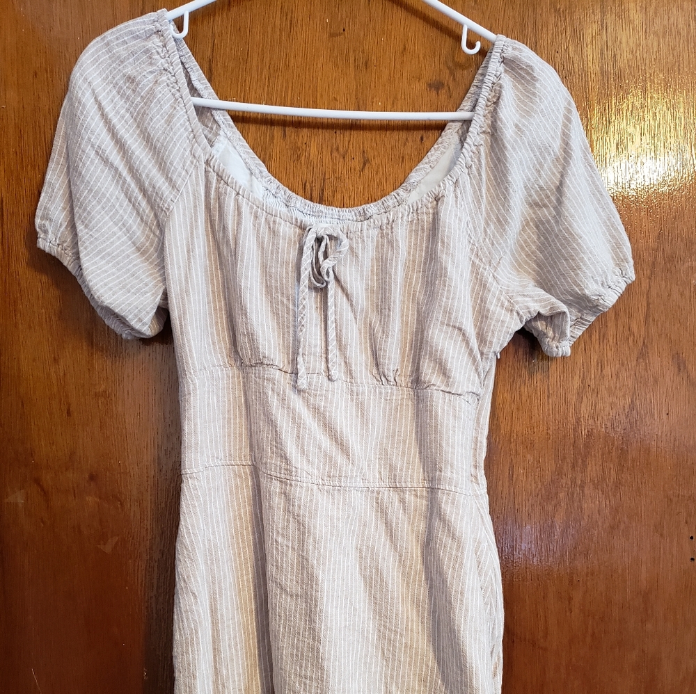 ABERCROMBIE Pink and white striped dress - Picture 4 of 5